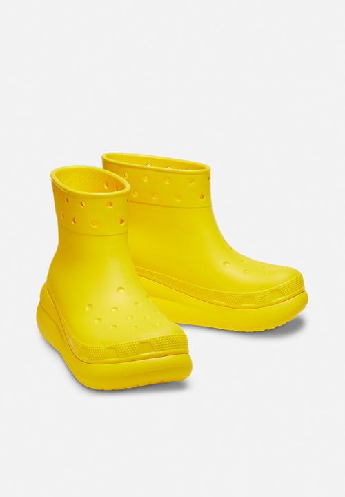 Crocs - Classic crush rain boot - lemon