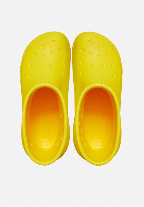 Crocs - Classic crush rain boot - lemon