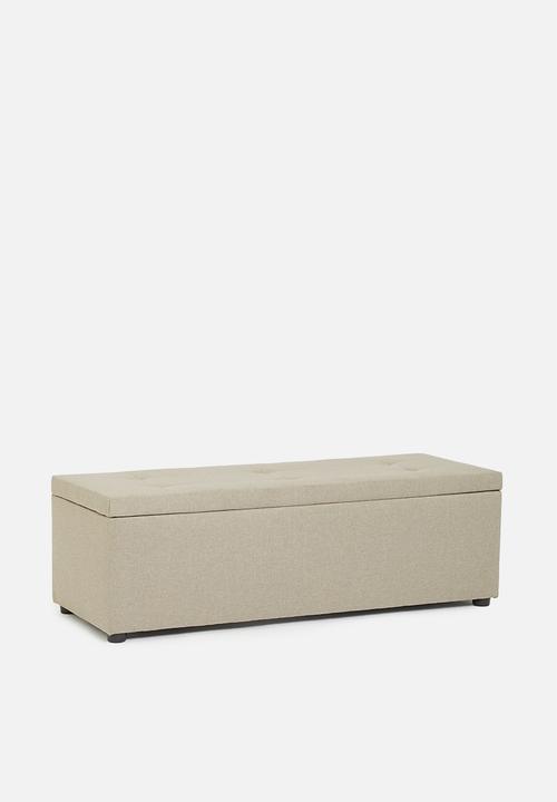 Sixth Floor - Double storage ottoman - natural