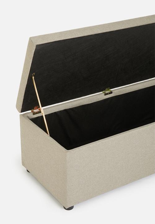Sixth Floor - Double storage ottoman - natural