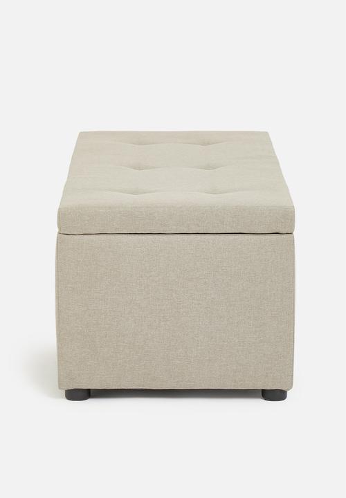 Sixth Floor - Double storage ottoman - natural