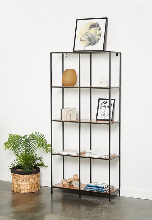 Dani wall rack - natural & black