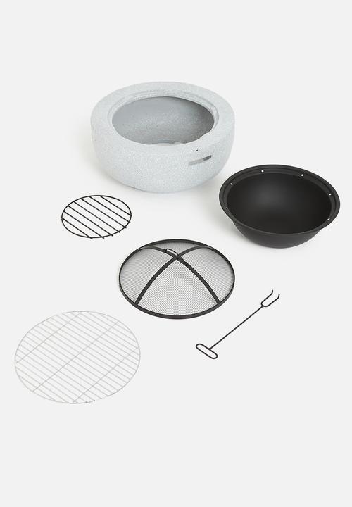 H&S - Round fire bowl - grey