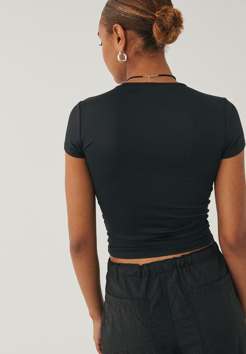 Supré  - Pia luxe graphic t shirt - black/beverly hills