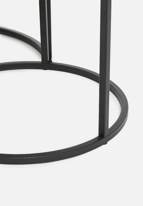H&S - Nixon nested tables - black