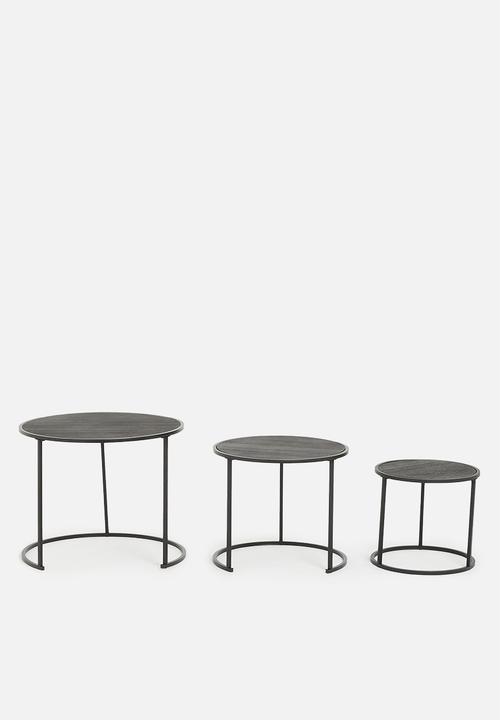 H&S - Nixon nested tables - black