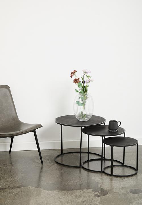 H&S - Nixon nested tables - black