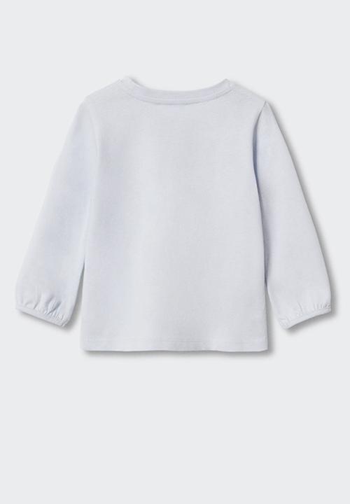 MANGO - T-shirt  dance - light blue