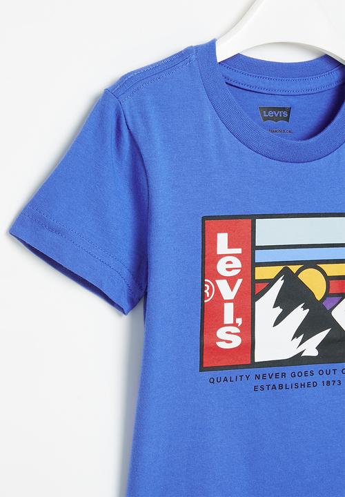 Levi’s® - Lvb mountain logo tee - nebulas blue