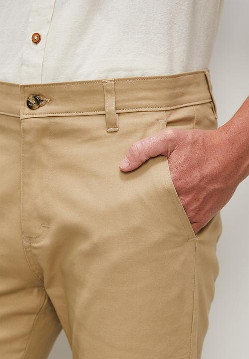 Superbalist - Caleb slim chino - stone