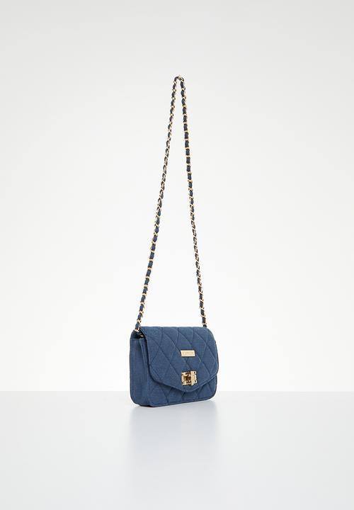 SISSY BOY - Quilty as charged: quilted crossbody - denim