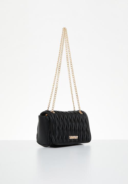 SISSY BOY - Handle this : quilted crossbody - black