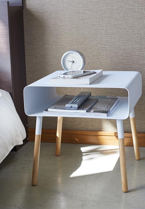 Yamazaki - Plain low side table - white