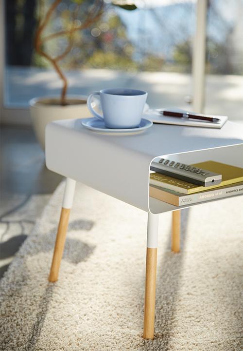 Yamazaki - Plain low side table - white