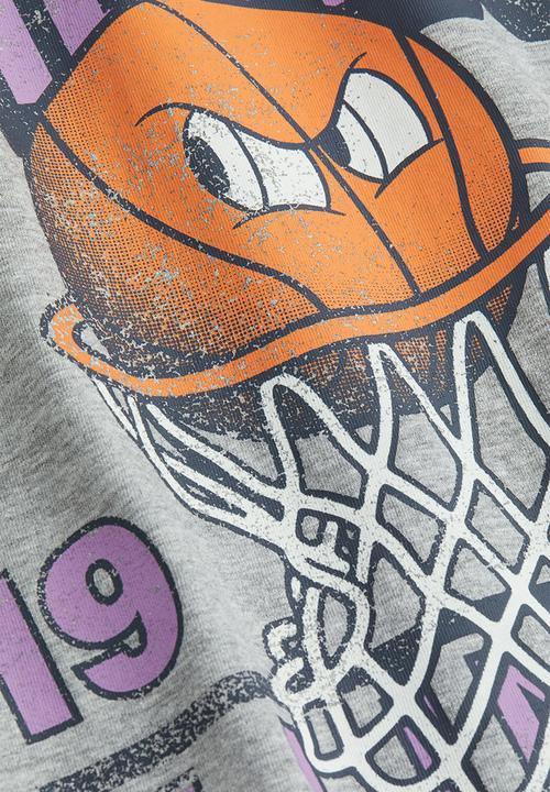 H&M - Cotton T-shirt - grey marl/chicago