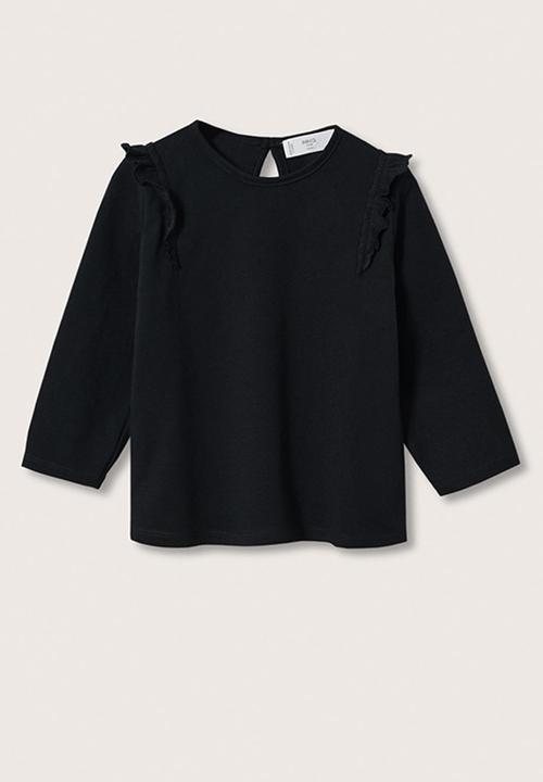 MANGO - T-shirt  italy - black