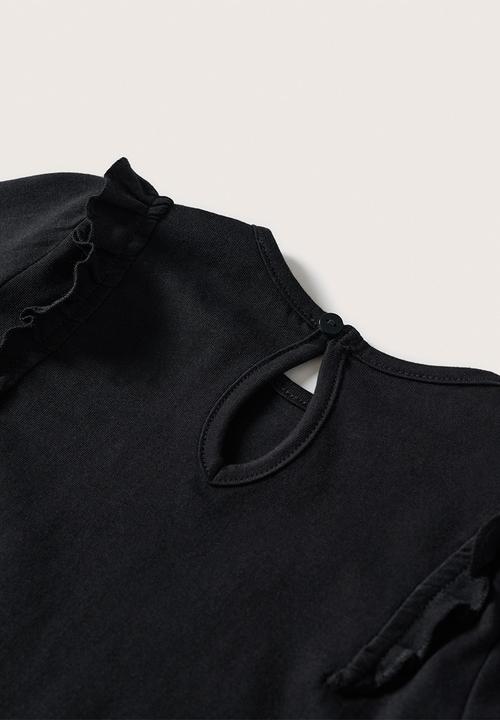 MANGO - T-shirt  italy - black