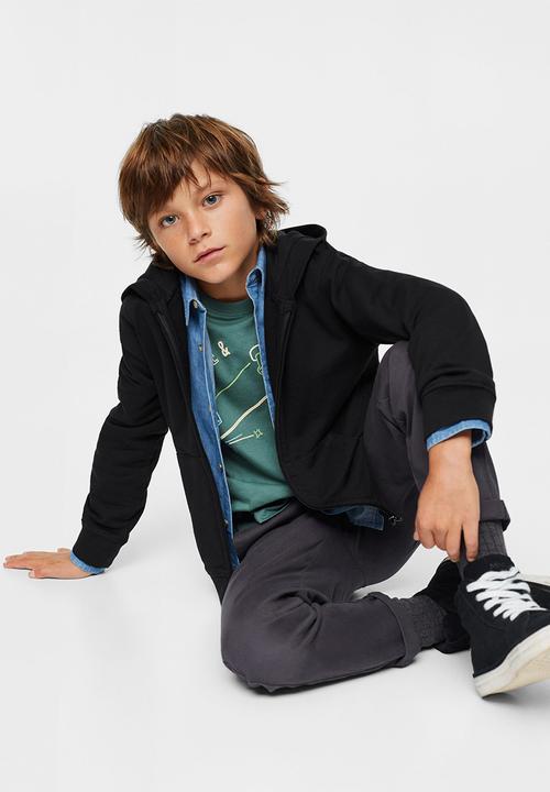 MANGO - Sweatshirt francia3 - black