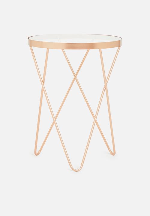Sixth Floor - Lexi side table - gold