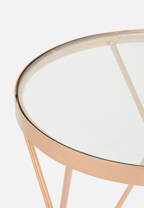 Sixth Floor - Lexi side table - gold