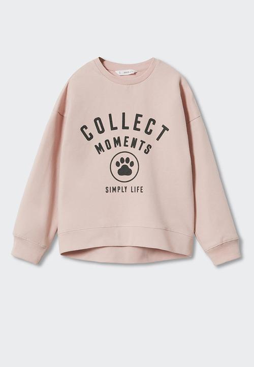 MANGO - Sweatshirt dublini - pink