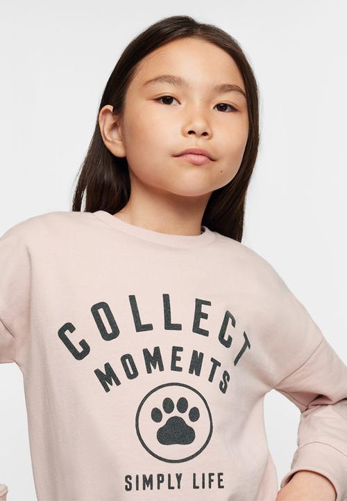 MANGO - Sweatshirt dublini - pink