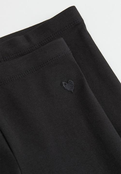 H&M - 2 Pack leggings - black