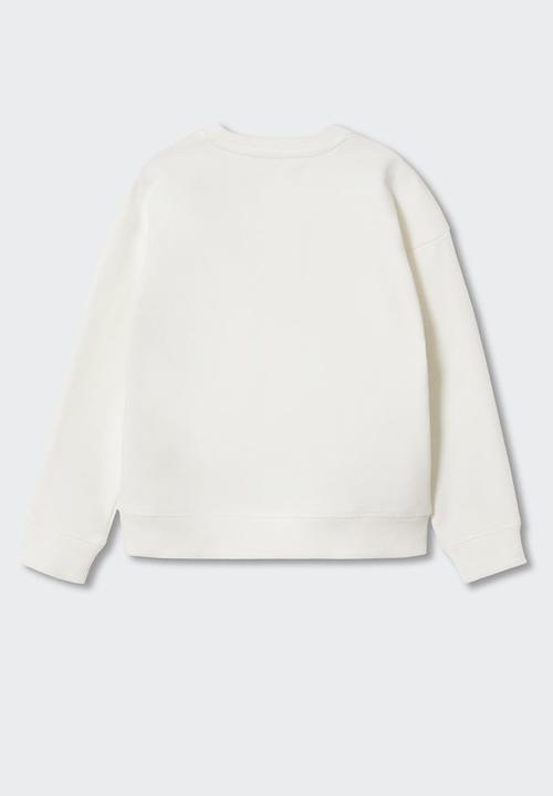 MANGO - Sweatshirt stuff - off white