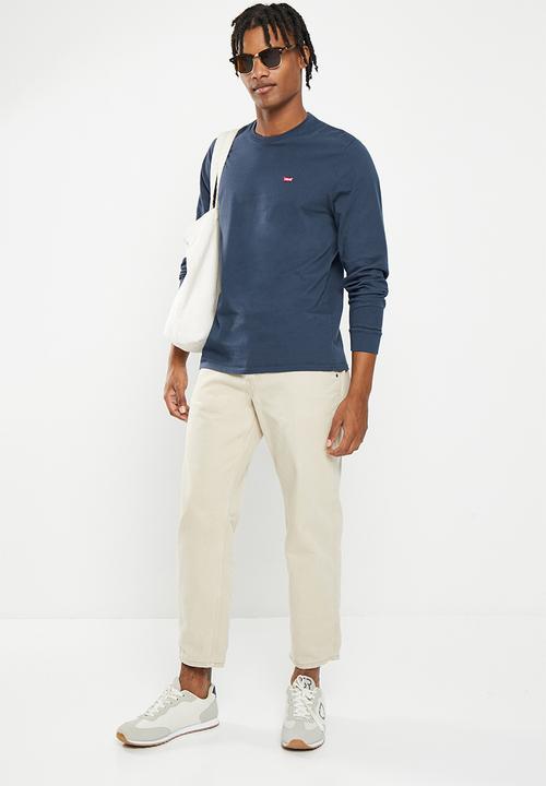 Levi’s® - Long sleeve original hm tee ls cotton + patch dre - navy 