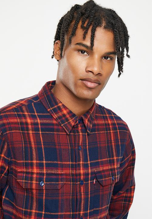 Levi’s® - Classic worker nathan plaid - red mahogany