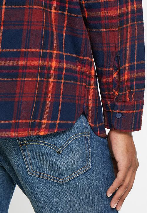 Levi’s® - Classic worker nathan plaid - red mahogany