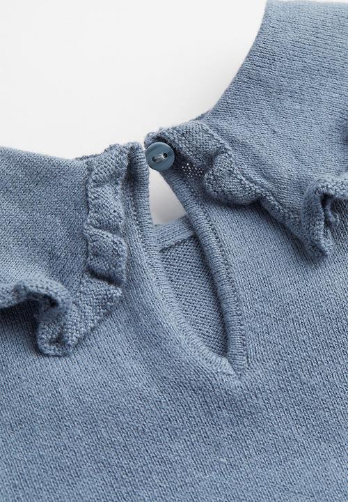 H&M - Flounce-collared jumper - blue