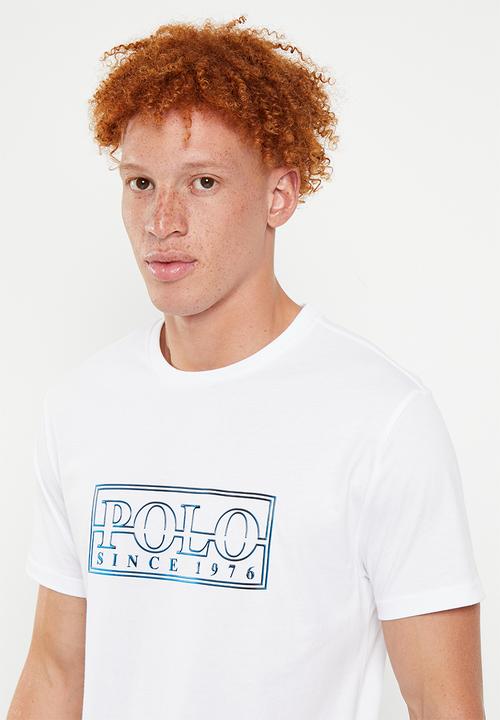 POLO - Men logo transfer tee  - white