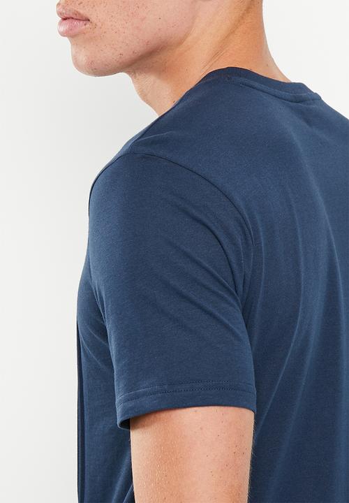 POLO - Men embossed block tee - navy