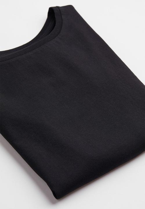 H&M - Cotton T-shirt - black