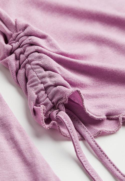 H&M - Draped jersey top - light purple