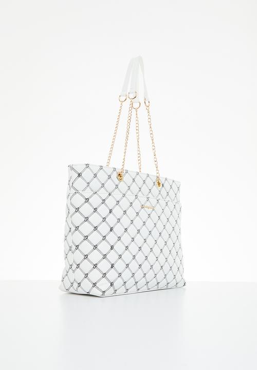 SISSY BOY - Slay it shopper: sb embroidered shopper-white