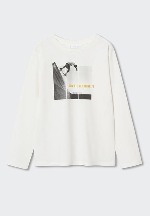 MANGO - T-shirt  urbanpic - white