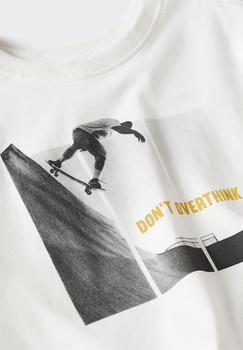 MANGO - T-shirt  urbanpic - white