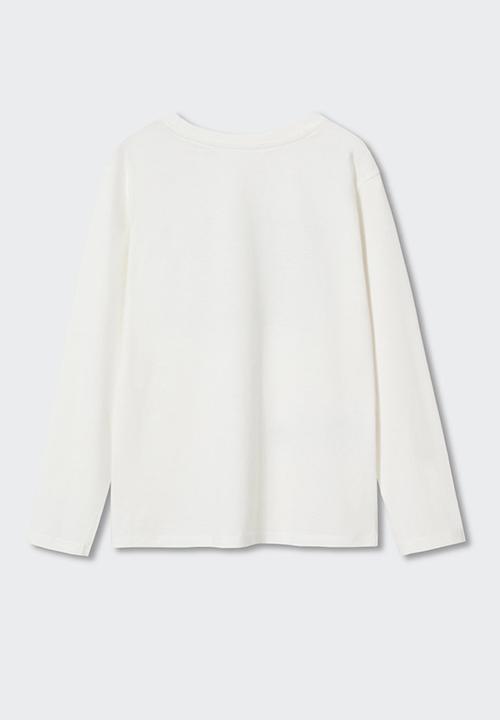 MANGO - T-shirt  urbanpic - white