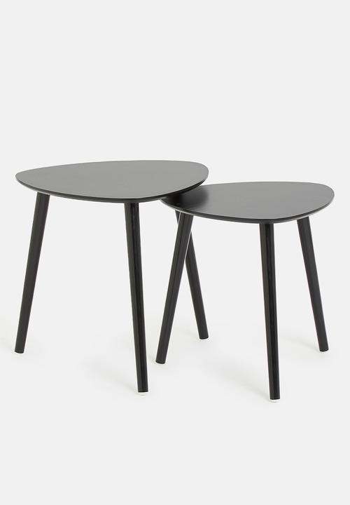 H&S - Lauren nested tables - black