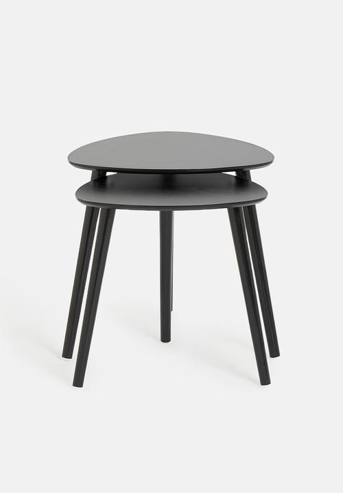 H&S - Lauren nested tables - black