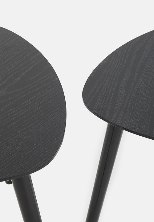 H&S - Lauren nested tables - black
