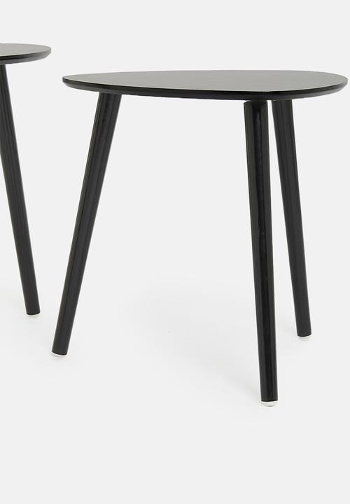 H&S - Lauren nested tables - black