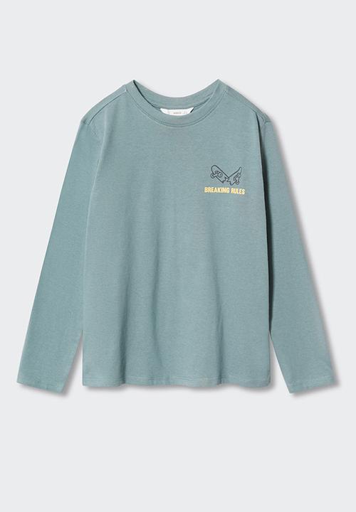MANGO - T-shirt urbanpic - green