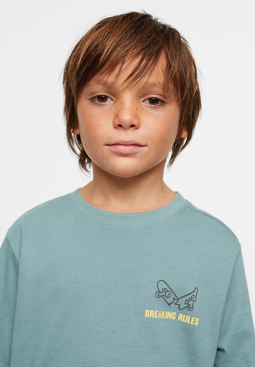 MANGO - T-shirt urbanpic - green