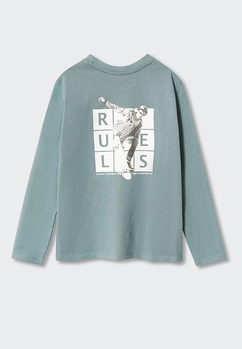 MANGO - T-shirt urbanpic - green