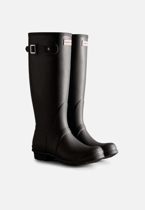 Hunter - Original tall tri colour logo - black