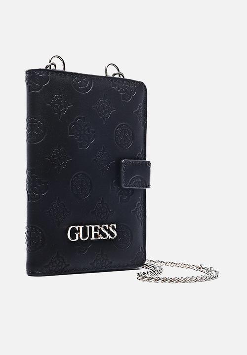 GUESS - Wilder passport case - black