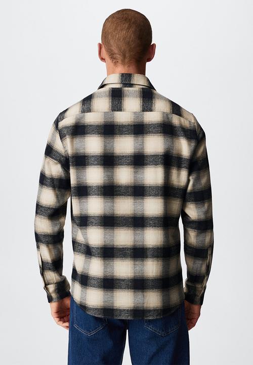 MANGO - Shirt alaro - black/white